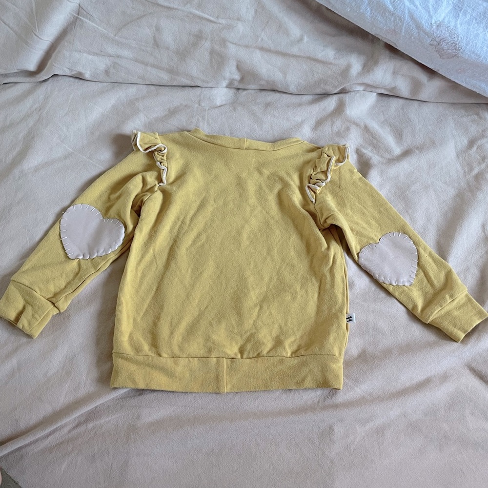 Bella’s Babes + co 6-12m heart flutter sleeve sweater